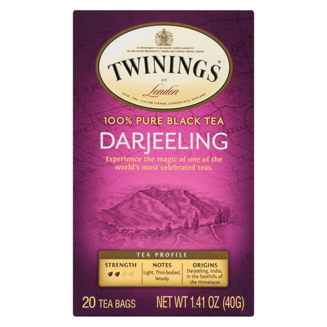 Twinings Darjeeling Black Tea, 20 Tea Bags, 2-Pack - Cozy Farm 