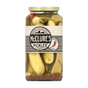 McClure's Pickles Spicy Spears (Pack of 6 - 32 Oz.) - Zesty Flavor for Bold Sandwiches, Burgers, and More - Cozy Farm 