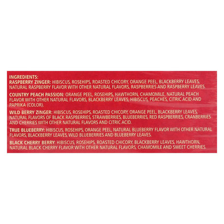 Celestial Seasonings Fruity Variety Herbal Tea, 6 Pack x 18 Tea Bags - Cozy Farm 