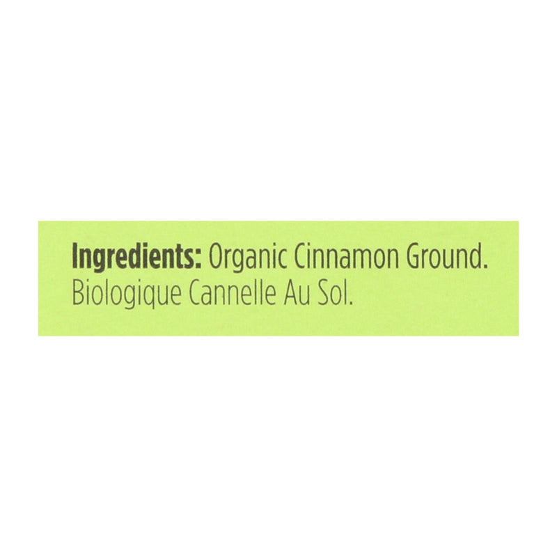Spicely Organics Premium Organic Ground Cinnamon, 0.45 Oz. (Pack of 6) - Cozy Farm 