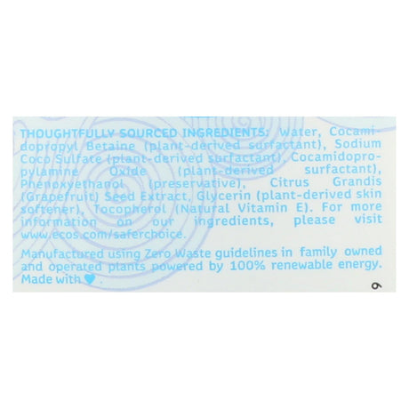 ECOS Free & Clear Plant-Powered Hand Soap (6 Pack, 17 Oz Per Bottle) - Cozy Farm 