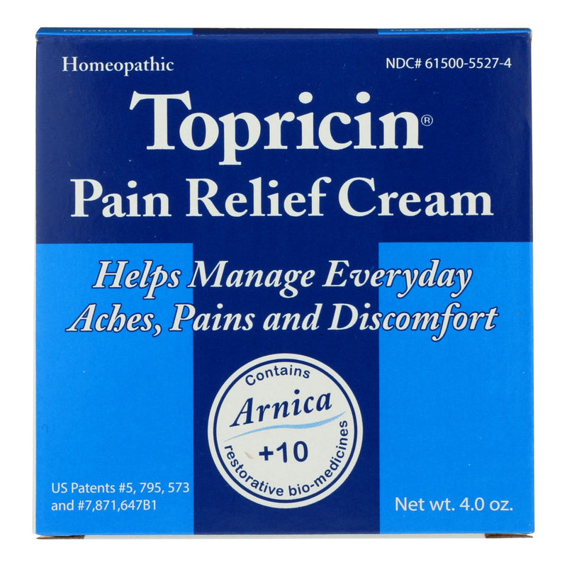 Topricin Cream - Pain Relief, Anti-Inflammatory, 4 Oz - Cozy Farm 