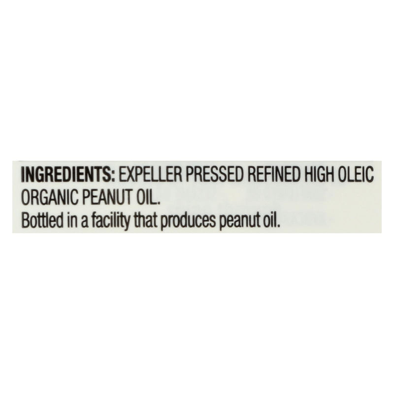 Spectrum Naturals High Heat Refined Organic Peanut Oil, 16 Fl Oz (Pack of 12) - Cozy Farm 