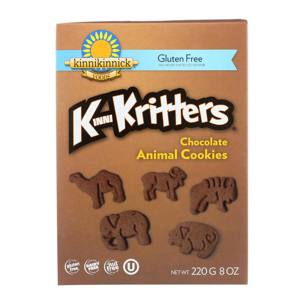 Kinnikinnick Mini Cocoa Animal Cookies (Pack of 6 - 8 Oz.) - Cozy Farm 