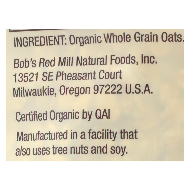 Bob's Red Mill Gluten Free Organic Rolled Oats (4 Pack), 32 oz - Cozy Farm 