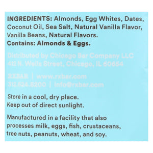 RXBAR Nut Butter Vanilla Almond (Pack of 10) - 1.13 Oz. - Cozy Farm 