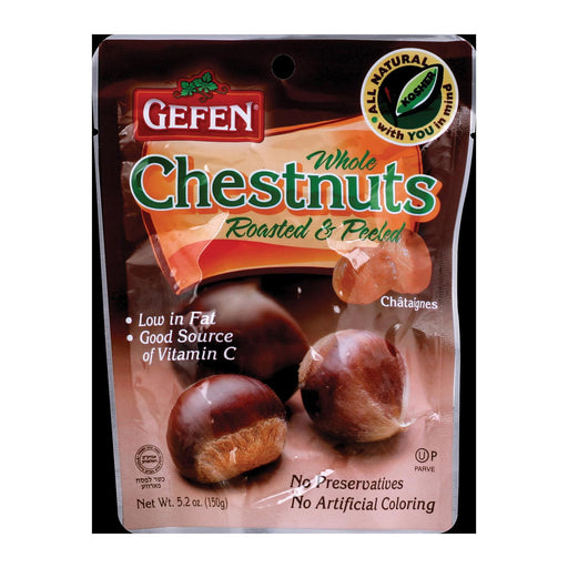 Gefen Whole Chestnuts (Pack of 12) - Low Fat, 5.2 Oz. - Cozy Farm 