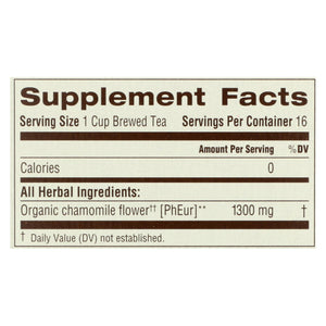 Traditional Medicinals Organic Chamomile Herbal Tea, 16 Bags/Box (Pack of 6) - Cozy Farm 