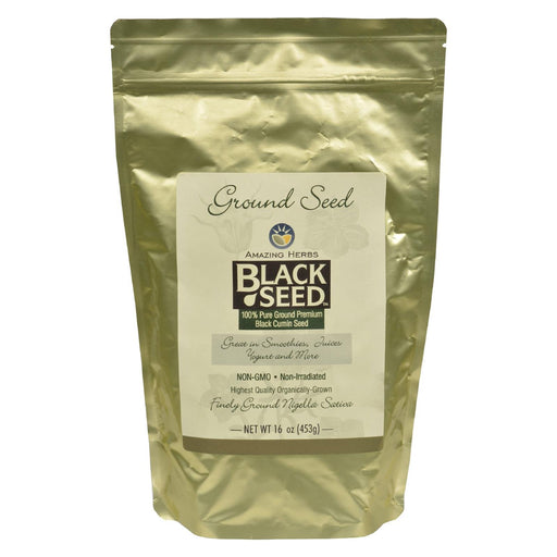 Amazing Herbs - Ground Black Seed (Pack of 16 Oz.) - Cozy Farm 