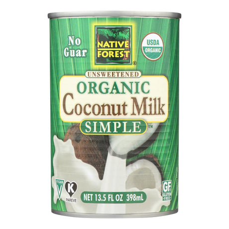 Native Forest Organic Coconut Milk - Pure & Simple - 13.5 Fl Oz (Pack of 12) - Cozy Farm 