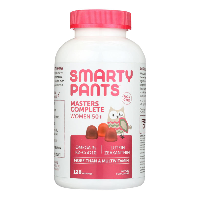 Smartypants Masters Complete Women 50+: Essential Vitamins & Minerals, Blueberry Orange Cr‚àö√â¬¨¬Æme, Strawberry Banana Gummies (120) - Cozy Farm 