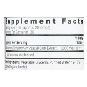 Nature's Answer Premium Cinnamon Bark Liquid Supplement, 1 Fl Oz - Cozy Farm 