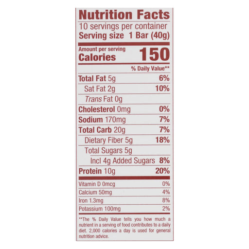 Thin Protein and Fiber Bar - S'mores Flavor - 10 Pack - 1.41 Oz. - Cozy Farm 