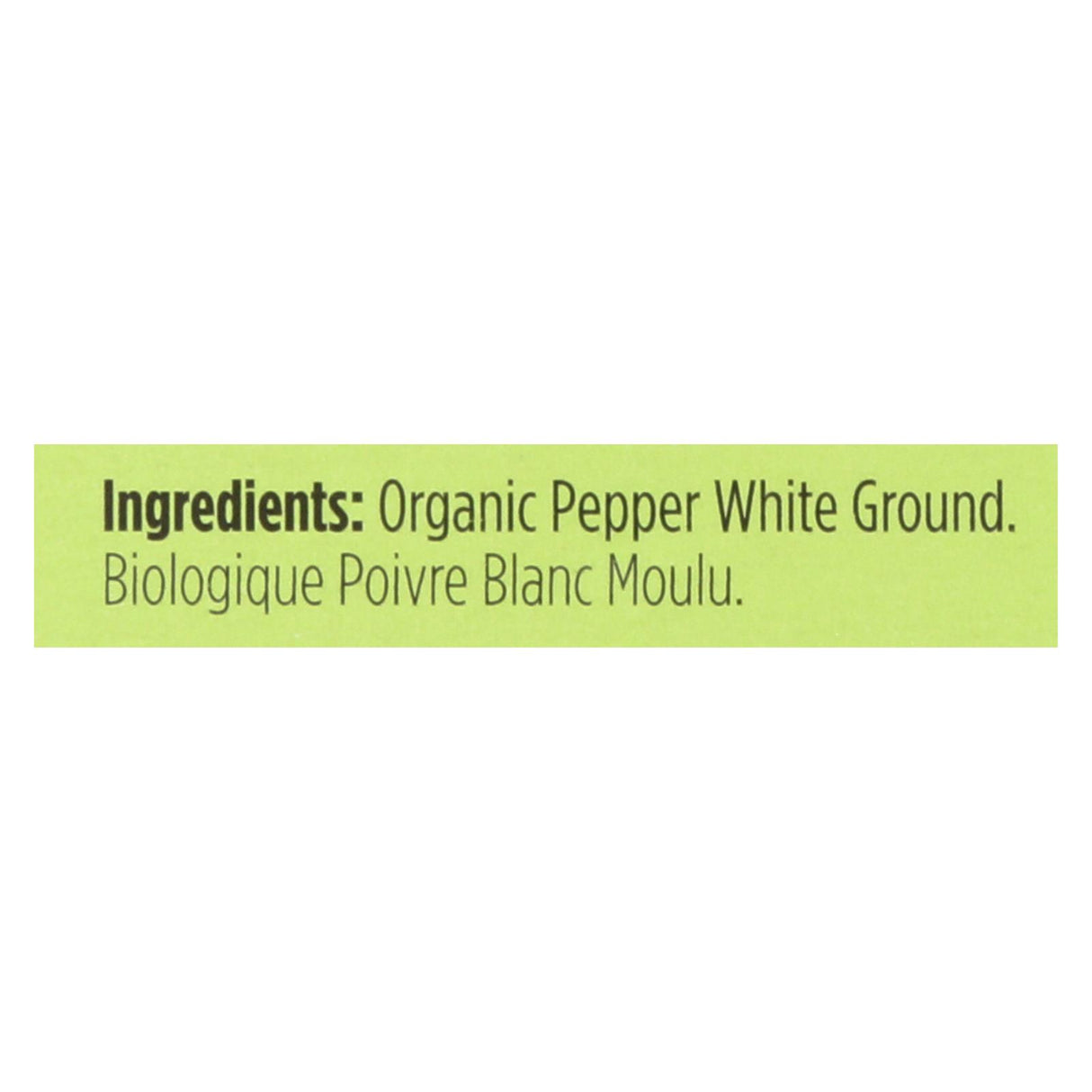 Spicely Organics White Peppercorn Ground, 0.45 Oz (Pack of 6) - Cozy Farm 