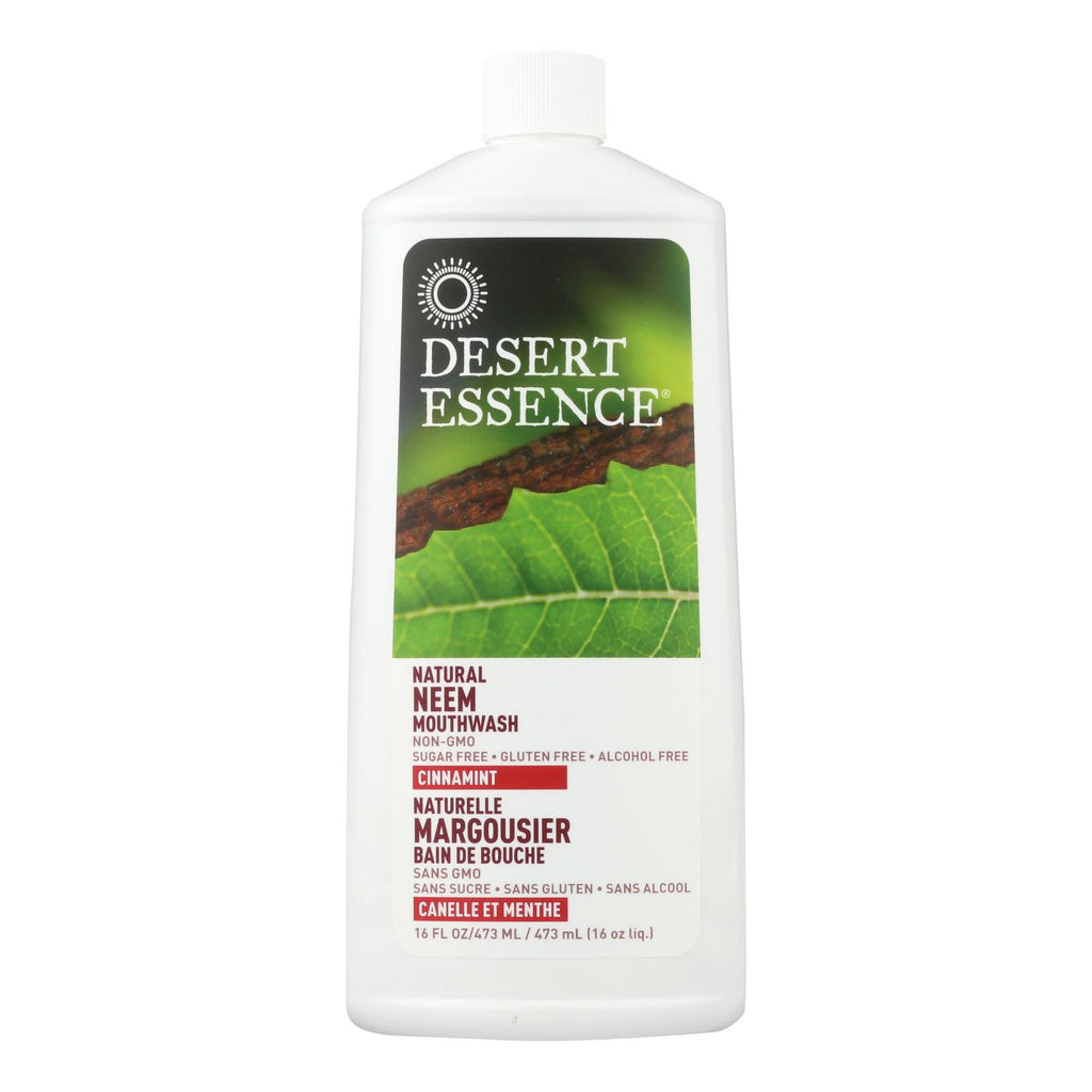 Desert Essence Natural Neem Cinnamint Mouthwash (Pack of 16 Oz.) - Cozy Farm 