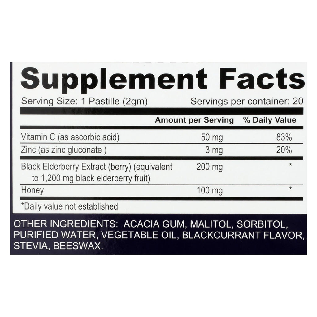 Sambucol Black Elderberry Pastilles, Immune Support with Antioxidants, (Pack of 20) - Cozy Farm 
