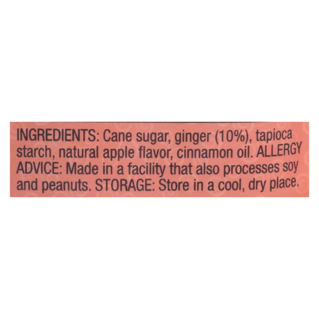 The Ginger People Spicy Apple Chewy Ginger Candy (Pack of 12 - 3 Oz.) - Cozy Farm 