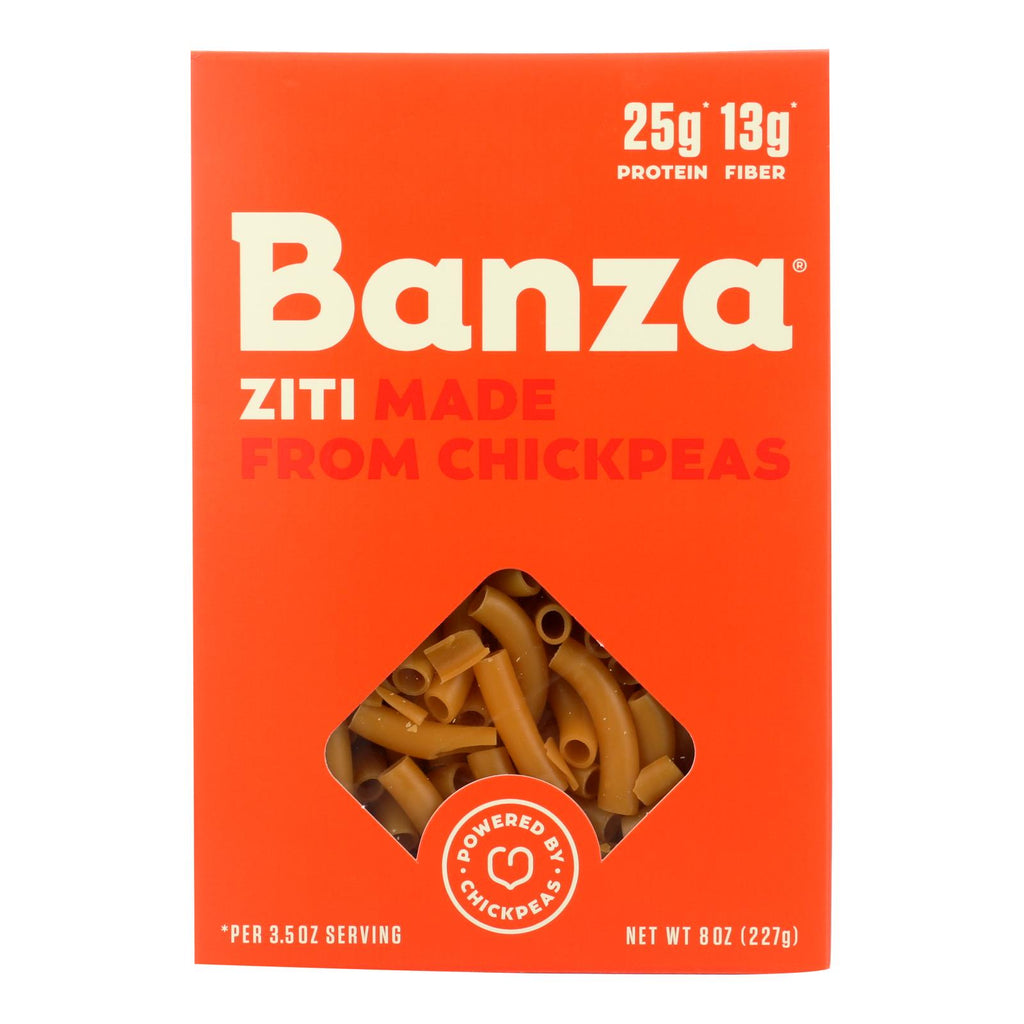 Banza Chickpea Ziti Pasta (Pack of 6 - 8 Oz.) - Cozy Farm 