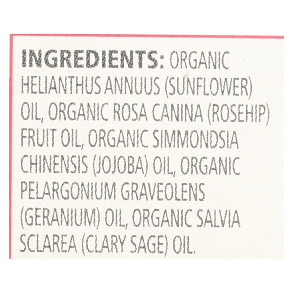 Organic Rosehip Face Oil Serum (1 Fl Oz) by Aura Cacia - Cozy Farm 