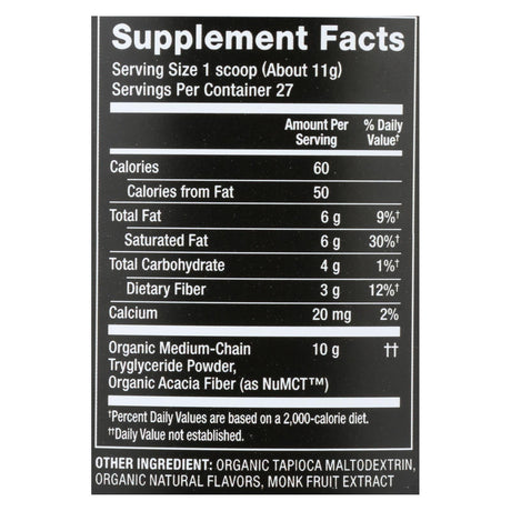 Nutiva Premium Vanilla MCT Powder - 10.6 Oz - Cozy Farm 