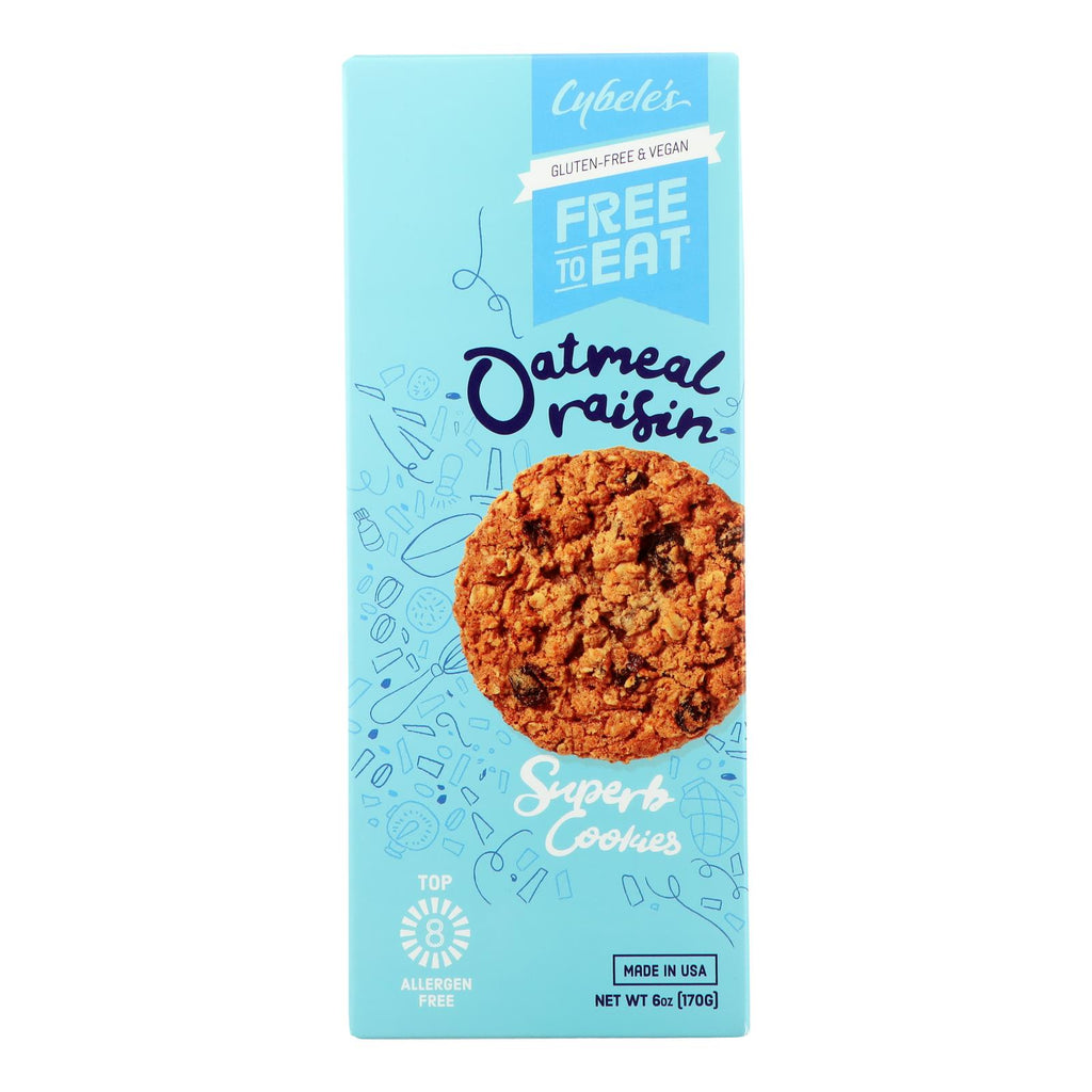 Cybel's Free-to-Eat Oatmeal Raisin Cookies (Pack of 6 - 6 Oz.) - Cozy Farm 