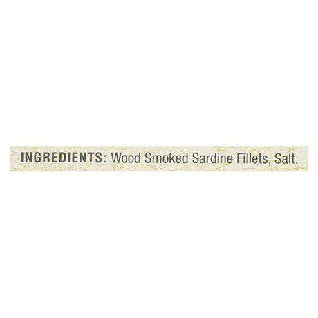 Bar Harbor Smoked, Skinless, Boneless Sardine Fillets - 6.7 Oz. (Pack of 12) - Cozy Farm 