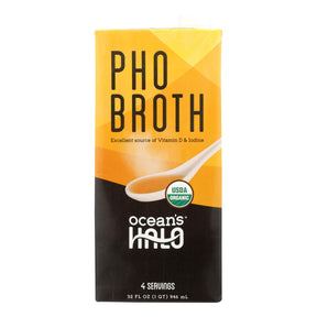Ocean's Halo Chicken Pho Broth, 6-Pack (32 Fl Oz Each) - Cozy Farm 