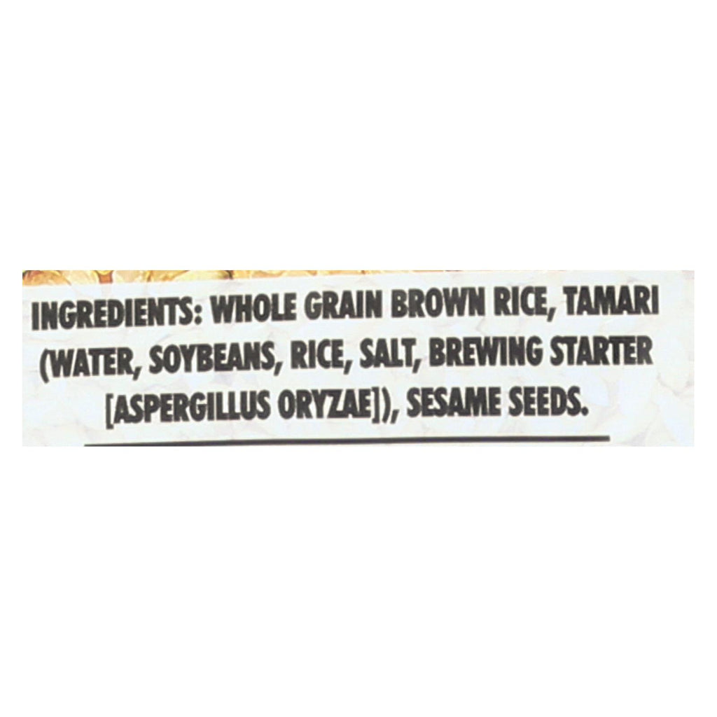 Edward & Sons Tamari Sesame Brown Rice Snaps, 12 Pack - 3.5 Oz Each - Cozy Farm 
