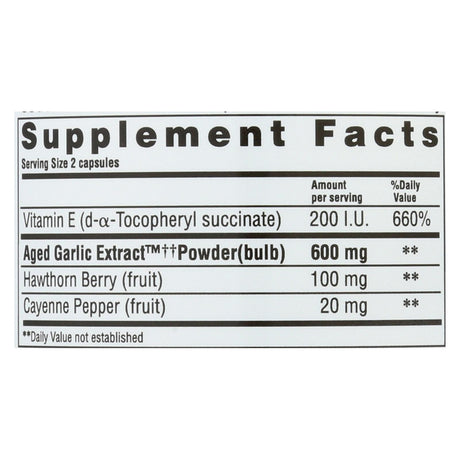 Kyolic Aged Garlic Extract Circulation Formula 106, 300 Capsules - Cozy Farm 