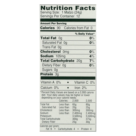 Manischewitz Thin Matzo Crackers with Salt, 10 Oz. Boxes (Pack of 12) - Cozy Farm 