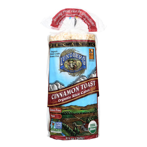 Lundberg Family Farms Cinnamon Toast Rice Cake (Pack of 6 - 9.5 Oz.) - Cozy Farm 
