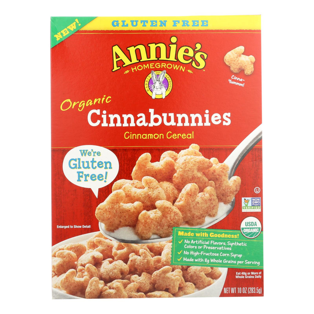 Annie's Homegrown Cereal Cinnabunnies (Pack of 10 - 10 Oz.) - Cozy Farm 
