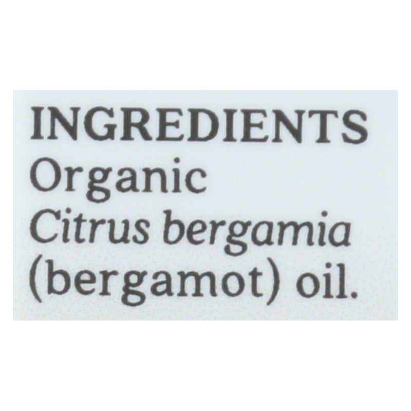 Aura Cacia Organic Bergamot Essential Oil, 0.25 Oz. - Cozy Farm 
