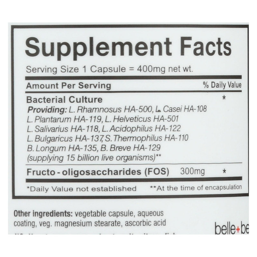 Belle & Bella Ultra 10 Probiotic (Pack of 30 Capsules) - Maximum Strength - Cozy Farm 