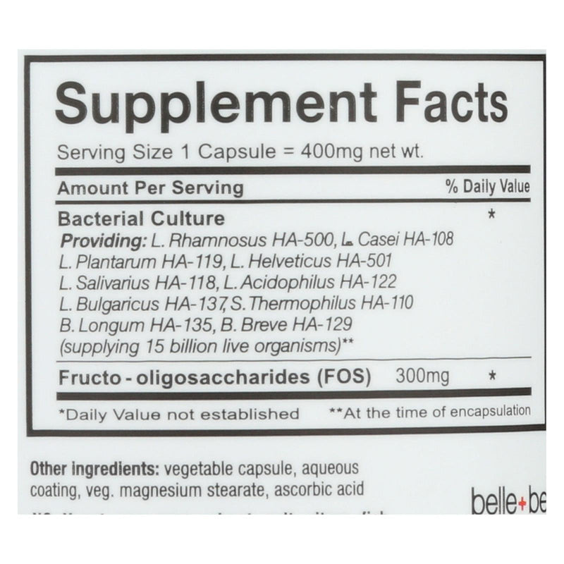 Belle & Bella Ultra 10 Probiotic (30 Capsules) - Maximum Strength - Cozy Farm 