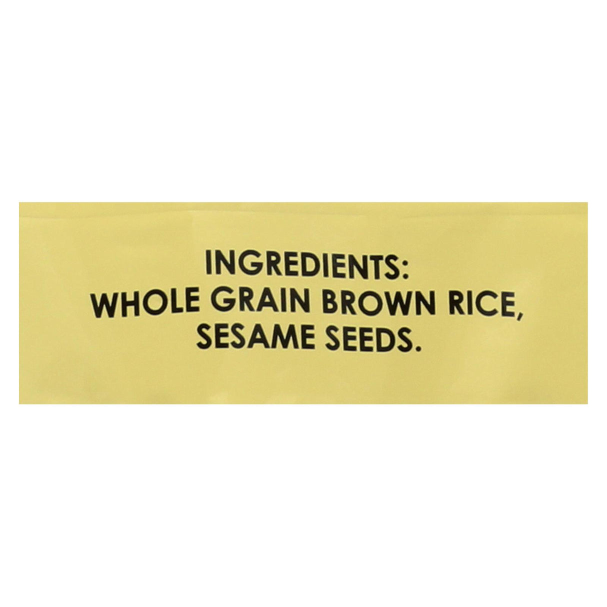 Edward and Sons Brown Rice Snaps (Pack of 12) - Unsalted Sesame, 3.5oz - Cozy Farm 