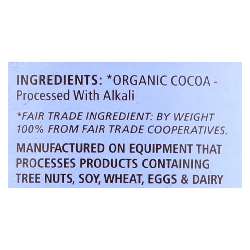 Organic Baking Cocoa (Pack of 6) - Equal Exchange - 8 Oz. - Cozy Farm 