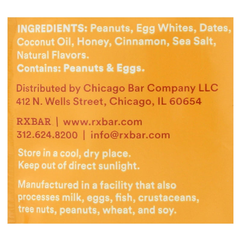 RXBAR Nut Butter Honey Cinnamon (Pack of 10) - 1.13 Oz. - Cozy Farm 