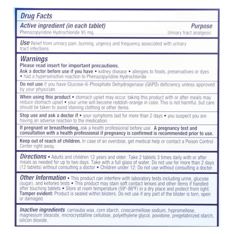 Azo Urinary Pain Relief - 30 Tablets - Cozy Farm 