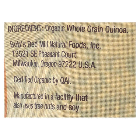 Bob's Red Mill -Organic Whole Grain Tri-color Quinoa (Pack of 4 - 26 Oz.) - Cozy Farm 