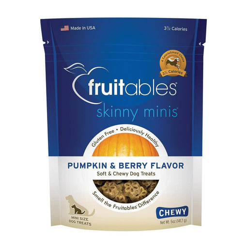 Fruitables Skinny Minis Dog Treats - Pumpkin & Berry Flavor - 56 Oz. (Pack of 8) - Cozy Farm 