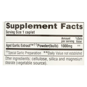 Kyolic Aged Garlic Extract Cardio Health Caplets 30ct 1000mg - Cozy Farm 