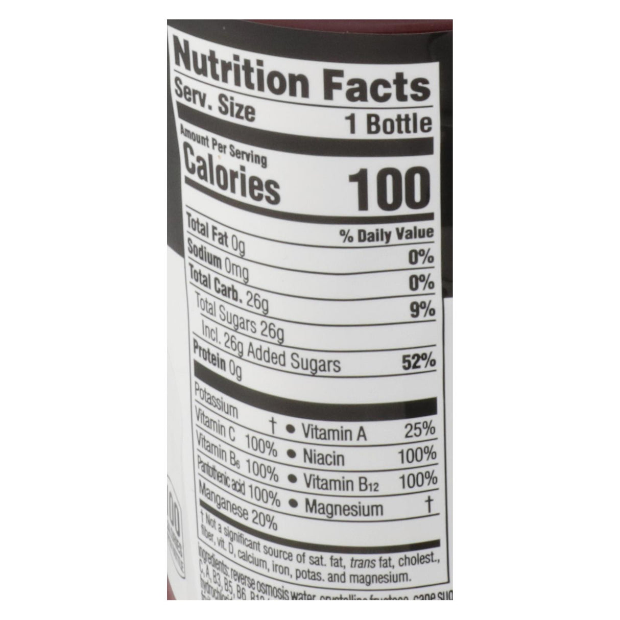 Glaceau Vitamin Water XXX: Acai-Blueberry-Pomegranate 20 Fl. Oz. (Pack of 12), Cold - Cozy Farm 