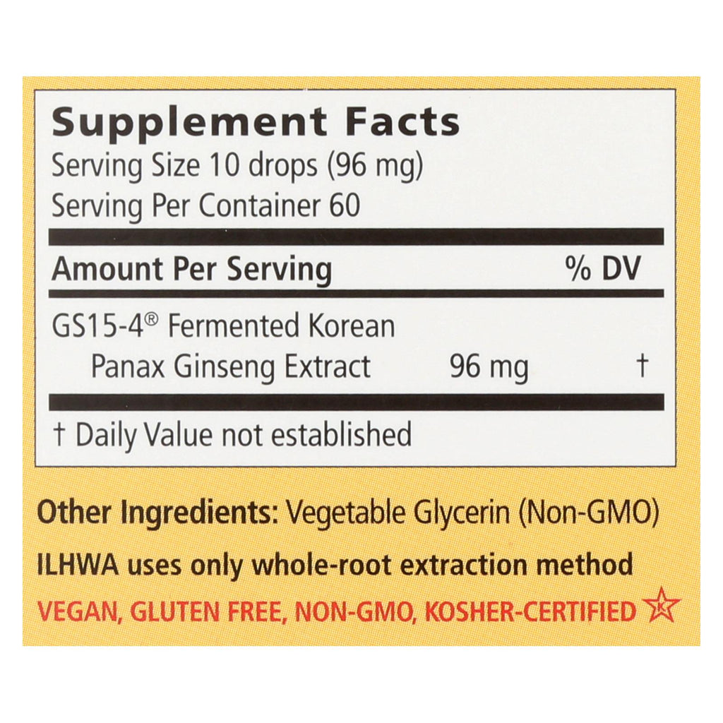 Ilhwa Enzyme Fermented Ginseng Elixir (Pack of 1 - 30ml) - Cozy Farm 
