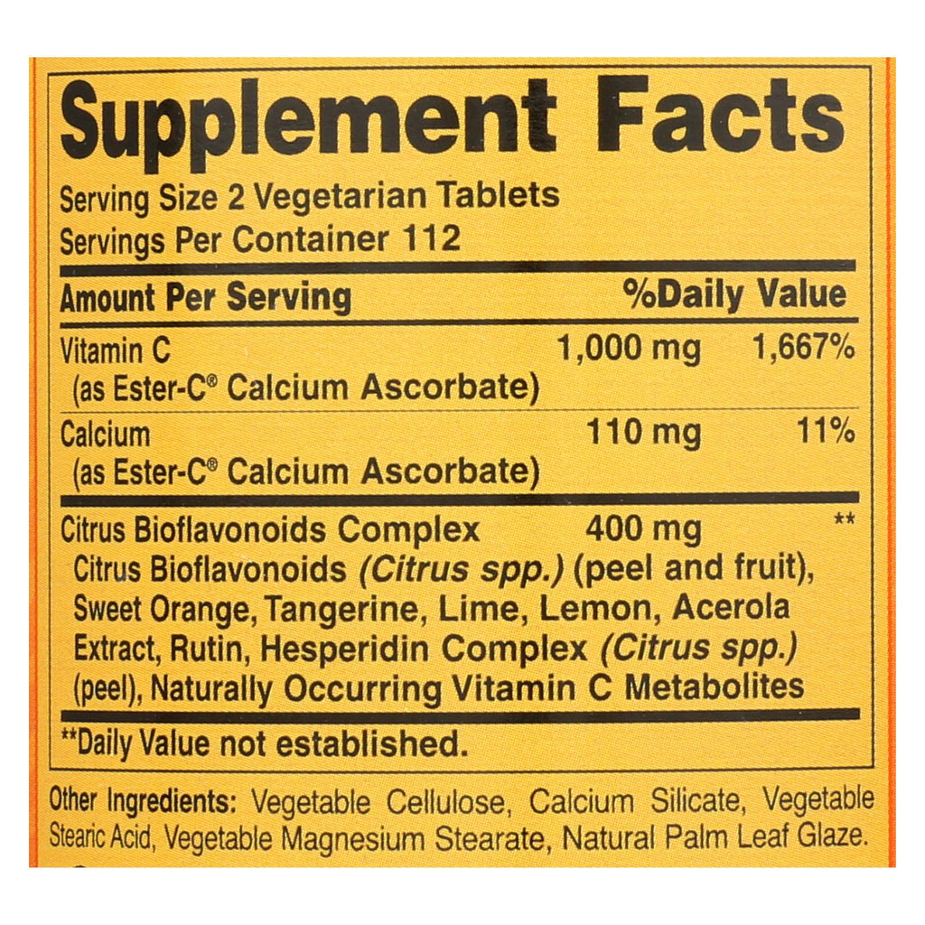 American Health Ester-C 500 mg with Citrus Bioflavonoids, 225 Vegetarian Tablets - Cozy Farm 