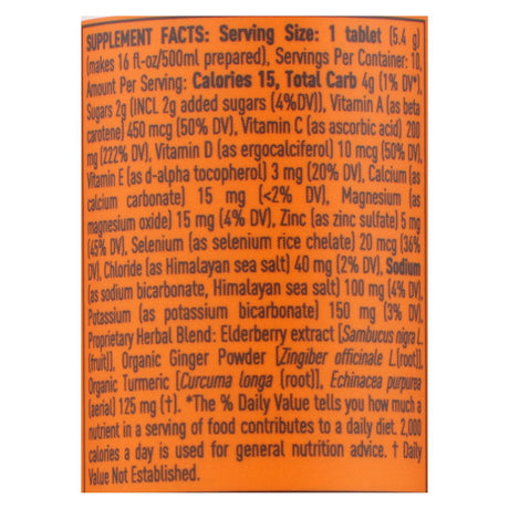 Nuun Immunity Orange Citrus Electrolyte Drink Tabs (Pack of 8, 10 Tabs) - Cozy Farm 