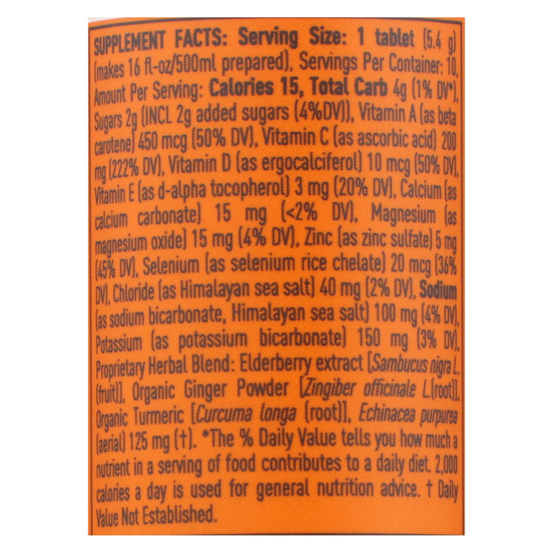 Nuun Immunity Orange Citrus Electrolyte Drink Tabs (Pack of 8, 10 Tabs) - Cozy Farm 