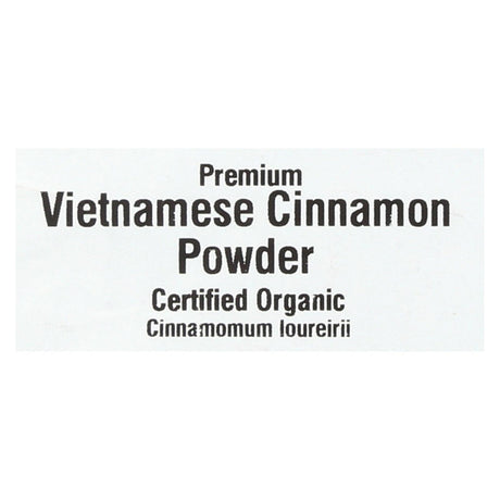 Frontier Herb 1lb Organic Vietnamese Ground Cinnamon 5% Oil - Cozy Farm 