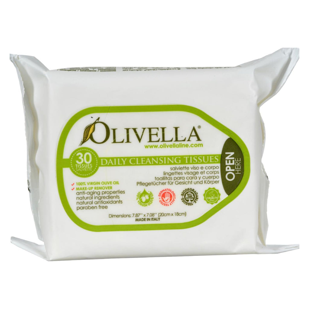 Olivella Daily Facial Cleansing Tissues (Pack of 30) - Cozy Farm 