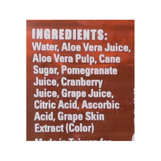 Alo Original Enriched Aloe Vera Juice Drink (Pack of 12) - Pomegranate and Cranberry - 16.9 Fl Oz. - Cozy Farm 